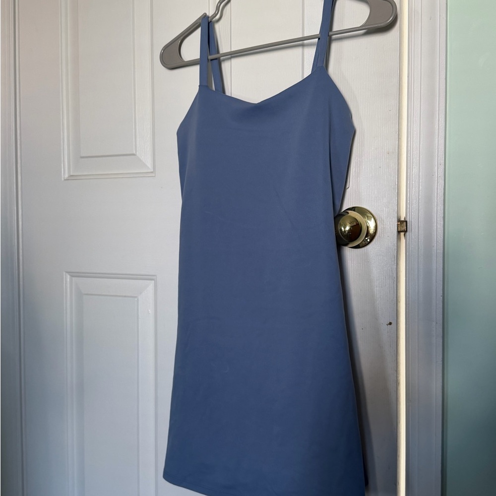 all in motion Dusty Blue Mini Slip Dress